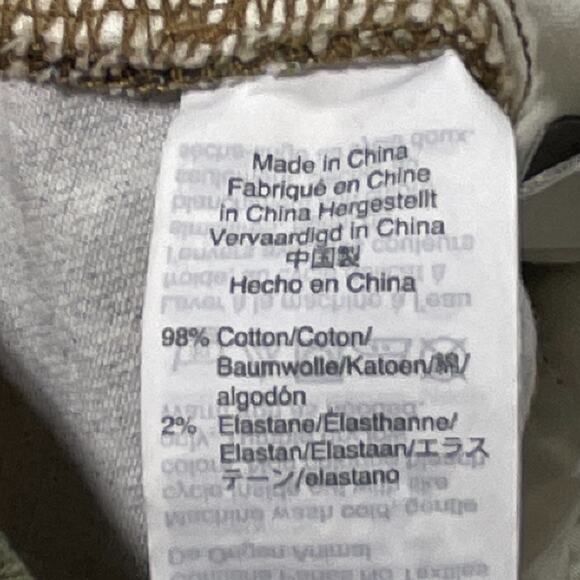 Madewell The High-Rise Slim Boyjean Women 27 Camo Camouflage Print Straight Leg - Picture 9 of 12